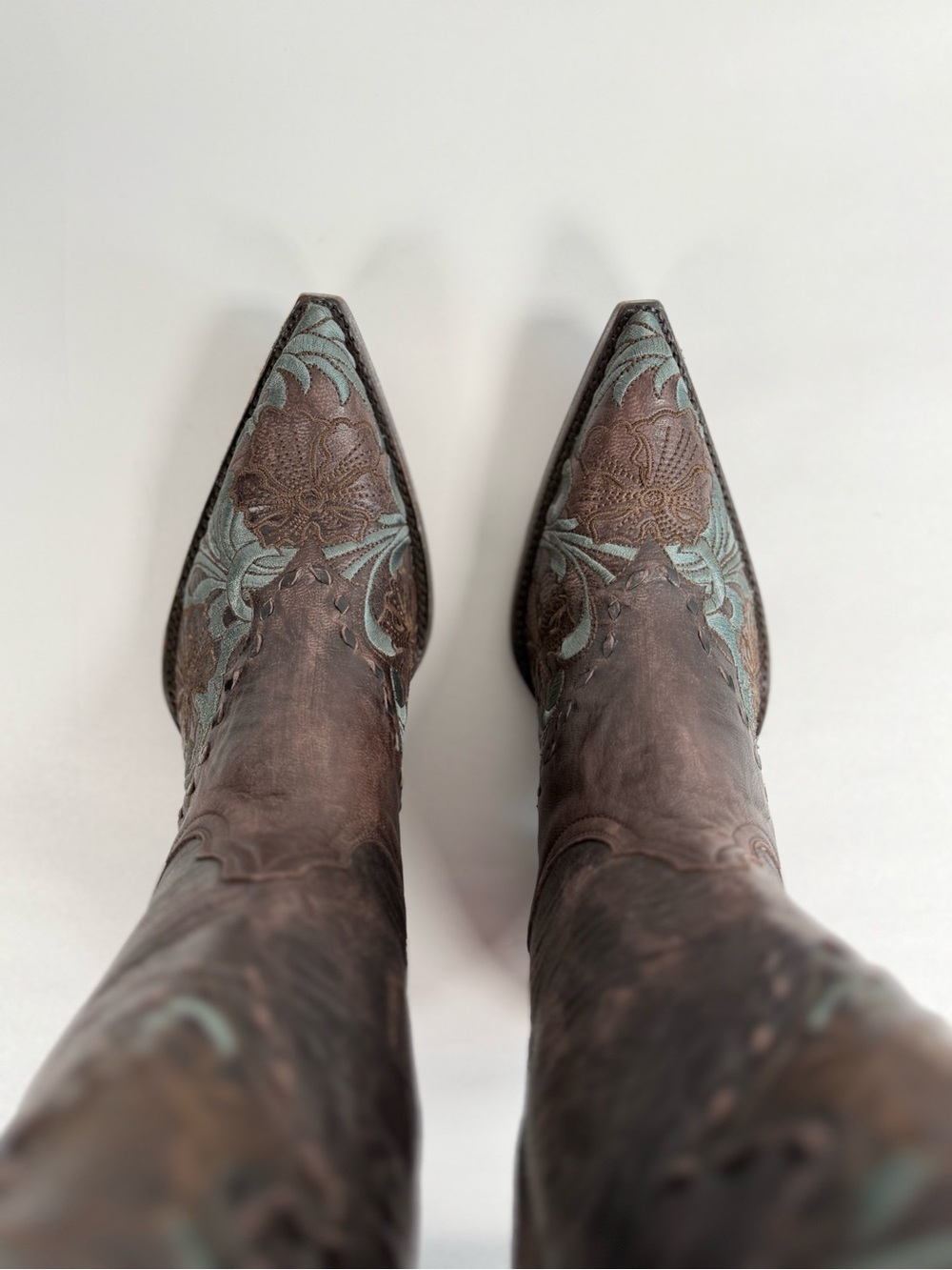 Old Gringo Women's Erin Cowgirl Boots Size 7.5 B Floral Brown Leather Rodeo - Picture 7 of 16